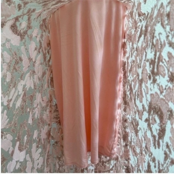 Eliza J Embroidered Sequin Embellished High Low Gown - Picture 7 of 9